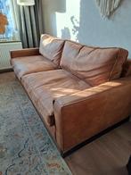 Leren Look Bank - 2.36m, Huis en Inrichting, Banken | Bankstellen, Ophalen, Kunststof, Gebruikt, Driepersoons