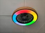 Brilliant Slimline Plafondventilator Hout Zwart RGB, Ophalen of Verzenden, Nieuw