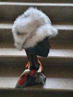 Kekke vintage retro faux fur hoed, gevoerd, Verzenden, Gedragen, One size fits all, Hoed