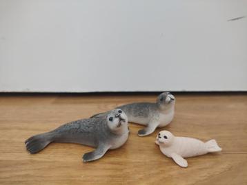Schleigh set van 3 schattige zeehonden  beschikbaar voor biedingen