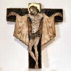 Kruis met Jezus met emaille., Ophalen of Verzenden, Zo goed als nieuw, Overige typen, Christendom | Katholiek