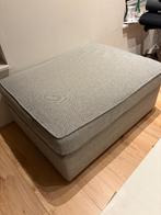 Kivik poef - Tallmyra wit/zwart, Ophalen, Eenpersoons, 75 tot 100 cm, Zo goed als nieuw