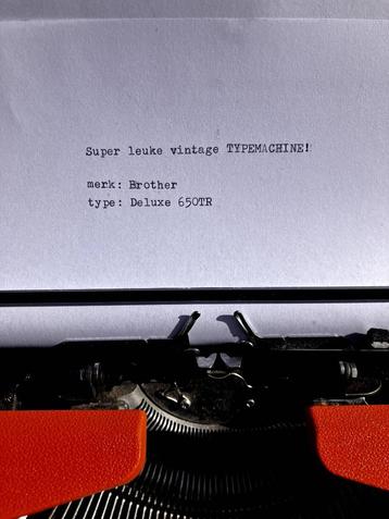 Vintage typemachine Brother Deluxe 650TR - jaren '70 beschikbaar voor biedingen