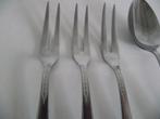33 stuks vintage NONA parelrand bestek RVS 1930-1940 p stuk, Antiek en Kunst, Ophalen of Verzenden