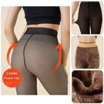 BUY innovative THERMO capron tights with fur, Kleding | Dames, Leggings, Maillots en Panty's, Ophalen of Verzenden, Zwart