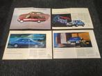 4x Reclame (A4) Mercedes- Benz W124/ 300E (1988), Verzamelen, Verzenden, Gebruikt, Auto's