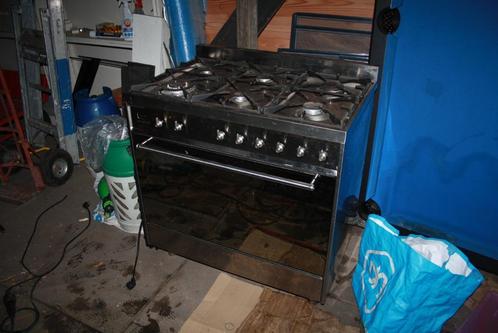 Breed ATAG fornuis (90 cm) met 6 pitten (voor weinig), Witgoed en Apparatuur, Fornuizen, Gebruikt, Vrijstaand, Gas, 5 kookzones of meer