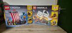 LEGO Creator 3 en 1 31132 Vikkingschip 31109 Piratenschip, Ophalen of Verzenden, Zo goed als nieuw