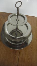 Verzilverde etagère 3-lagen, Ophalen, Zo goed als nieuw