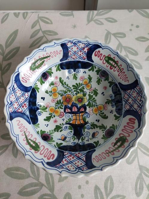 Antieke porseleinen Delftse schaal van Oud Delft, Antiek en Kunst, Antiek | Schalen, Ophalen of Verzenden
