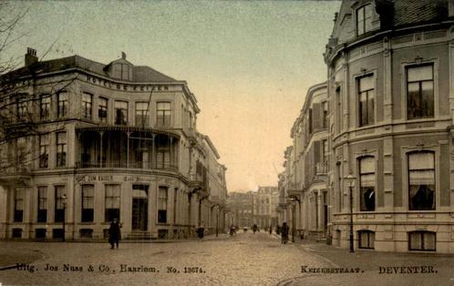 Deventer - Keizerstraat Tulp, Verzamelen, Ansichtkaarten | Nederland, Gelopen, Overijssel, Voor 1920, Ophalen of Verzenden