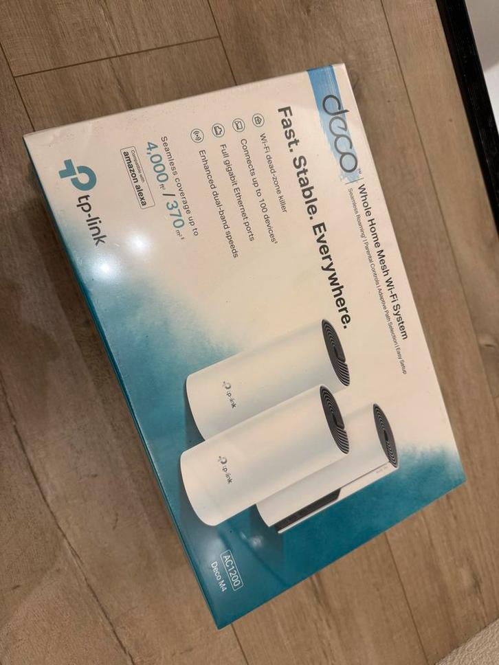 TP-Link Deco M4 Mesh WiFi - Nieuw in Doos!, Computers en Software, Accesspoints, Nieuw, Ophalen of Verzenden