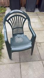 Geoene tuinstoel, Tuin en Terras, Tuinstoelen, Ophalen, Gebruikt, Kunststof, Stapelbaar