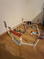 Paarden spring set en auto en trailer (schleich), Ophalen of Verzenden, Gebruikt