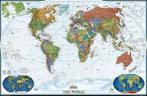 National Geographic wereldkaart gelamineerd 122185 cm, Verzamelen, Ophalen, Nieuw, Rechthoekig Staand