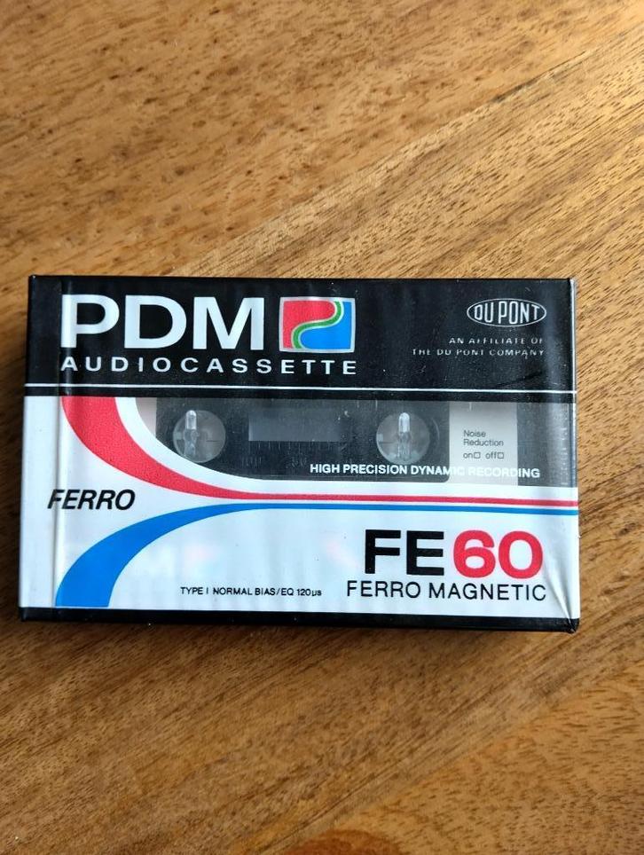 PDM FE60 Ferro Magnetic * Sealed Blanco Cassettebandje *, Cd's en Dvd's, Cassettebandjes, Nieuw in verpakking, Onbespeeld, Overige genres