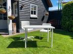 IKEA binnen tafel + twee toepassende stoelen, Huis en Inrichting, Tafels | Salontafels, 50 tot 100 cm, Overige materialen, 100 tot 150 cm