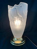 Mat glazen lamp met Giraffen, Lalique stijl,merk Nachmann, Ophalen of Verzenden