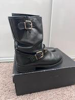 Kiss my feet biker boots leer mt 37, Kleding | Dames, Schoenen, Ophalen of Verzenden, Gedragen, Zwart, Lage of Enkellaarzen