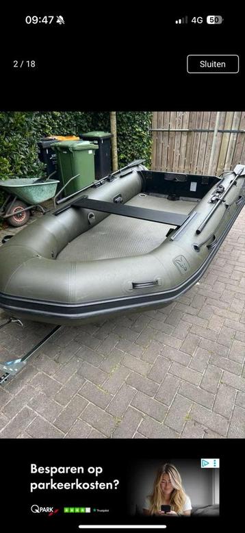 Fox 290 Rubberboot zeer compleet ruilen tegen voerboot beschikbaar voor biedingen