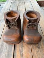 Zeldzaam GROTE Zwitserse Houten SCHOENEN Bergschoenen 70er, Ophalen