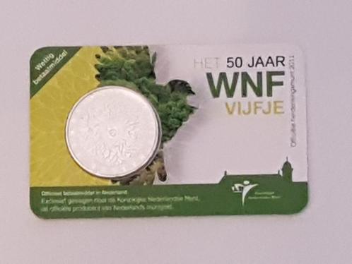 WNF Vijfje in coincard KNM - 5 euro herdenkingsmunt, Postzegels en Munten, Munten | Nederland, Losse munt, Koningin Beatrix, Ophalen of Verzenden