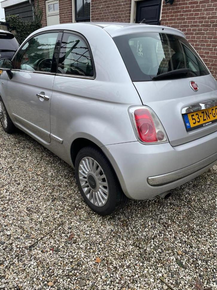 Fiat 500 1.2 C 2008 Grijs, Auto's, Fiat, Particulier, Airbags, Mistlampen, Panoramadak, Radio, Spraakbediening, Benzine, B, Hatchback