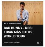 Bad Bunny World tour, Tickets en Kaartjes, Twee personen, Juni