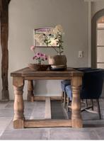 Landelijke houten EETTAFEL * baluster,oud, kloostertafel *, Ophalen of Verzenden