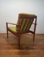 PJ56 fauteuil van Grete Jalk voor P. Jeppesen Møbelfabrik, Huis en Inrichting, Fauteuils, Ophalen, Hout, 75 tot 100 cm, Zo goed als nieuw