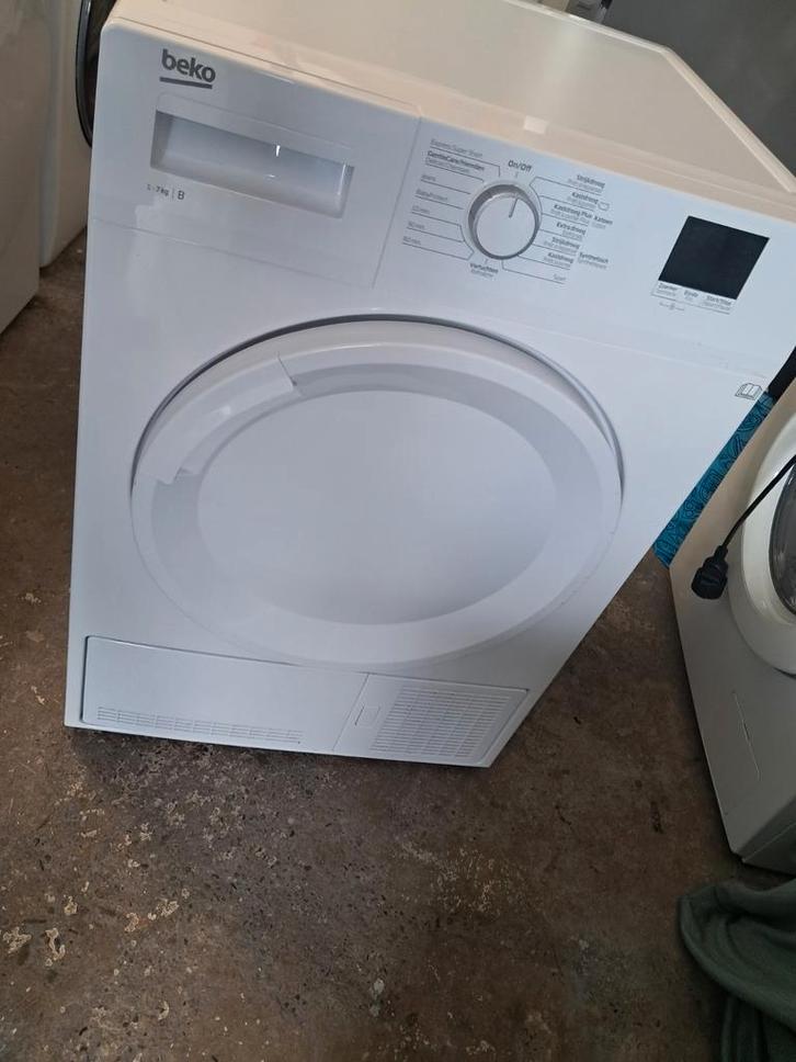 Zgan super schone frisse warmte condensdroger Beko, Witgoed en Apparatuur, Wasdrogers, Zo goed als nieuw, Condens, Voorlader, 6 tot 8 kg