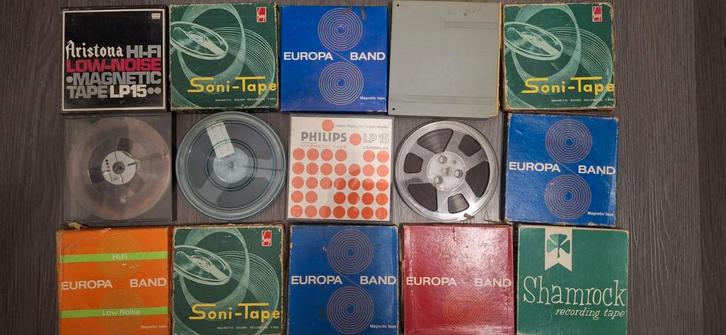 Vintage Bandrecorder Banden - 15cm - Diverse Merken, Audio, Tv en Foto, Bandrecorders, Ophalen of Verzenden