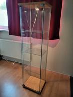 Detolf Ikea vitrine lichtbruin met verlichting, Ophalen, Gebruikt, 50 tot 100 cm, Minder dan 100 cm