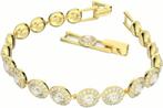 Swarovski Gouden Armband met Kristallen, Sieraden, Tassen en Uiterlijk, Armbanden, Ophalen, Zo goed als nieuw, Goud, Met kristal