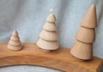 Kerstboom jaarring houten boom steker winter Seizoenstafel, Verzenden, Nieuw, Hout, Minder dan 25 cm