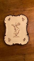 Handgeschilderd aardewerk bordje, De Mal, Ophalen of Verzenden