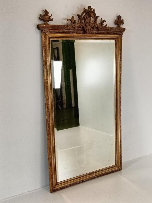 prachtige antieke franse spiegel, Antiek en Kunst, Antiek | Spiegels, 150 tot 200 cm, Rechthoekig, Ophalen