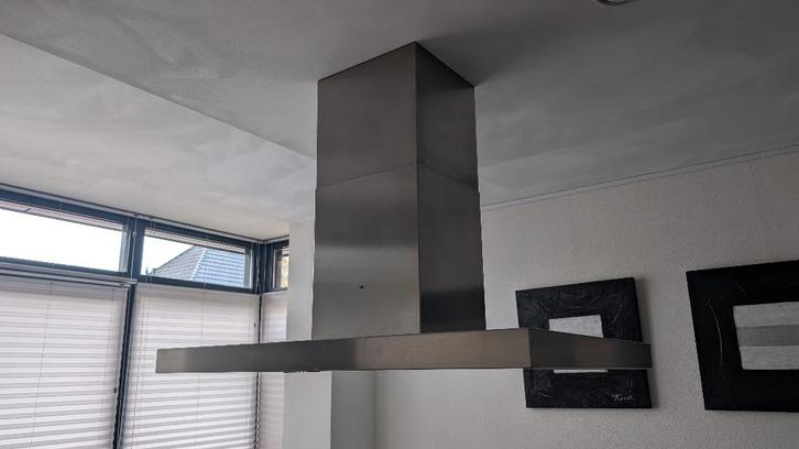 Itho Eiland Afzuigkap D7450, Witgoed en Apparatuur, Afzuigkappen, Gebruikt, Vrijstaand, Eilandschouwkap, 400 tot 600 m³ per uur