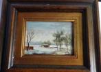 OLIEVERF WINTERLANDSCHAP * Gesigneerd *, Verzenden