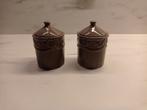 Countryfield voorraad potjes Taupe kleur 2x, Huis en Inrichting, Ophalen of Verzenden, Nieuw