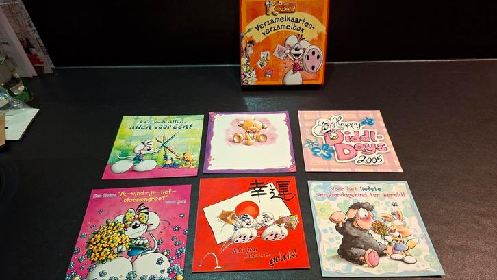 Diddl Verzameling Kaarten, CD, tasjes, briefjes, envelop etc, Verzamelen, Diddl, Gebruikt, Papier, Kaart of Schrift, Diddl, Ophalen of Verzenden