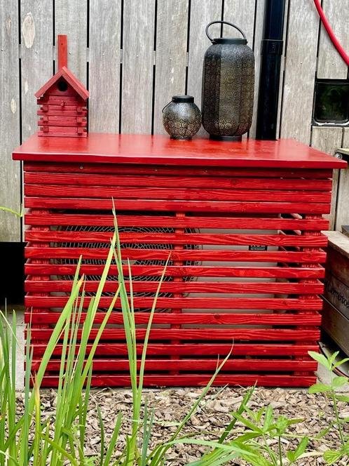 Een Douglas hout ombouw voor jouw airco buitenunit op maat!!, Tuin en Terras, Tuinmeubel-accessoires, Nieuw, Ophalen