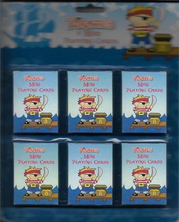 Mini speelkaarten Pirates 6 sets beschikbaar voor biedingen