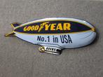 GOODYEAR EMAILLE RECLAMEBORD, Verzamelen, Ophalen, Gebruikt, Reclamebord
