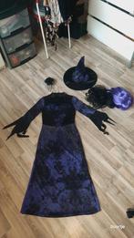 Carnaval Halloween Heksenjurk heks compleet Maat S/M, Maat 38/40 (M), Carnaval, Nieuw, Ophalen of Verzenden