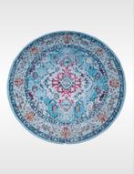 Nieuw rond vloerkleed Perzische style turquoise pink 200x200