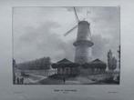 1 / Route de Schevening  Scheveningen De Molen Litho 1842, Antiek en Kunst, Kunst | Litho's en Zeefdrukken, Ophalen of Verzenden