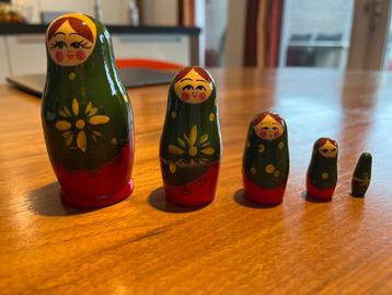 Matroesjka poppetjes - Houten set beschikbaar voor biedingen