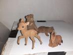 Vilt beestjes, 4x hert, beer, Verzamelen, Dierenverzamelingen, Ophalen of Verzenden, Gebruikt, Overige soorten, Beeldje of Figuurtje