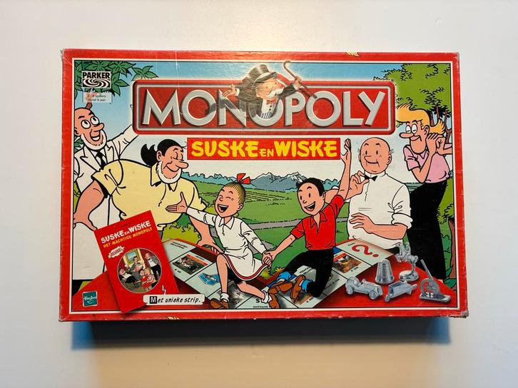 Monopoly - Suske&Wiske editie, Hobby en Vrije tijd, Gezelschapsspellen | Bordspellen, Gebruikt, Vijf spelers of meer, Ophalen of Verzenden